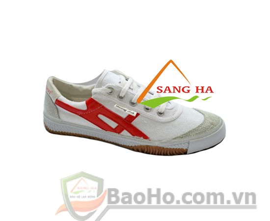 Giày Bata Vải Bình Minh Sọc Đỏ S38