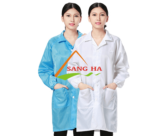 Áo Chống Tĩnh Điện, Size L, Màu Trắng