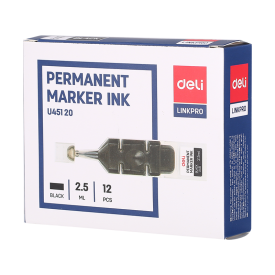 Eu45120 Đánh Dấu Vĩnh Viễn Refill Ink 12 Cái Đen Deli