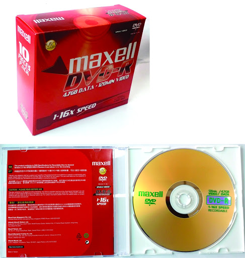 Đĩa DVD Maxcel Trắng (1H = 1 Cái)