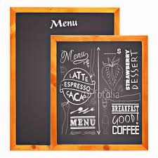 Giá Gỗ Dùng Với Bảng Menu Treo Tường