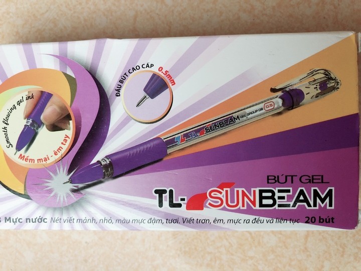 Bút Gel 08 Sunbeam Thiên Long Tím