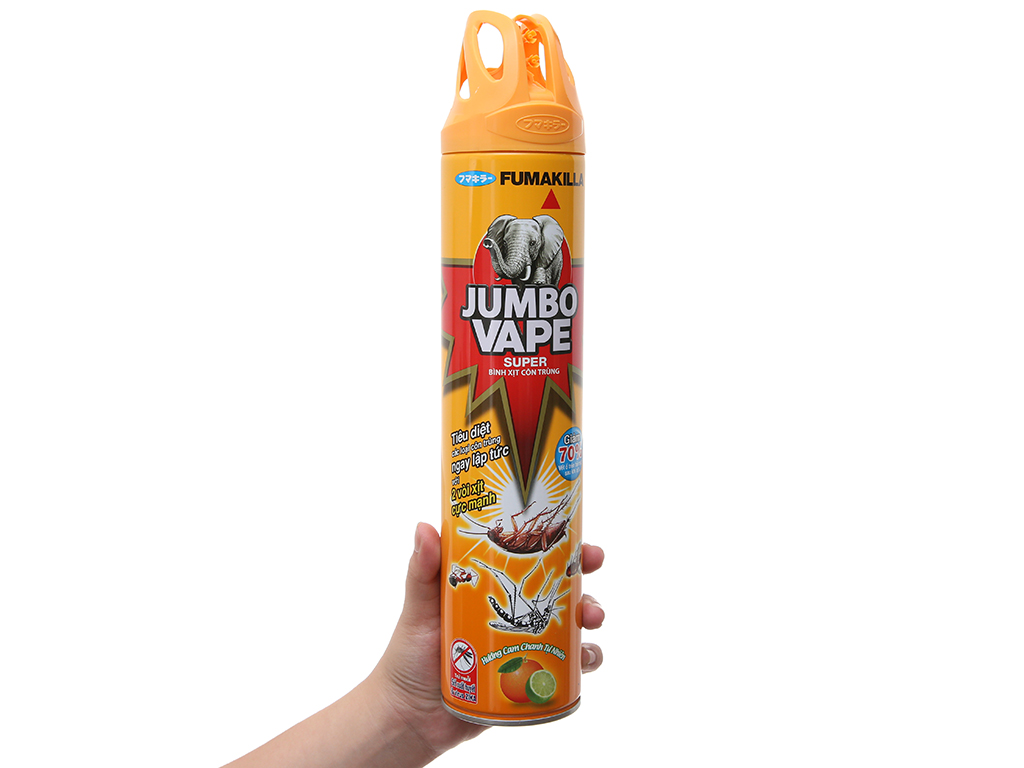 Xịt Côn Trùng Jumbo Hương Chanh 600Ml