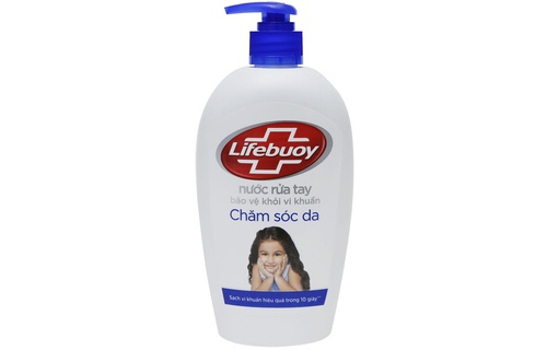 Nước Rửa Tay Lifebuoy Chăm Sóc Da (Xanh Dương) 180ml