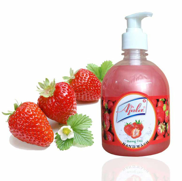 Nước Rửa Tay Lymo Anjola Dâu 500Ml