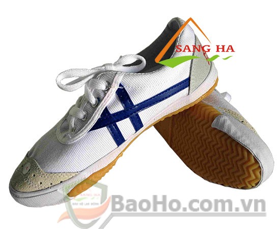 Giày Bata Vải Bình Minh Sọc Xanh S43