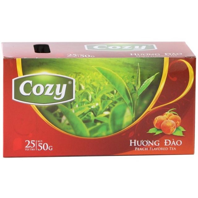 Trà Cozy Túi Lọc Trà Đào (Hộp 25 Gói)