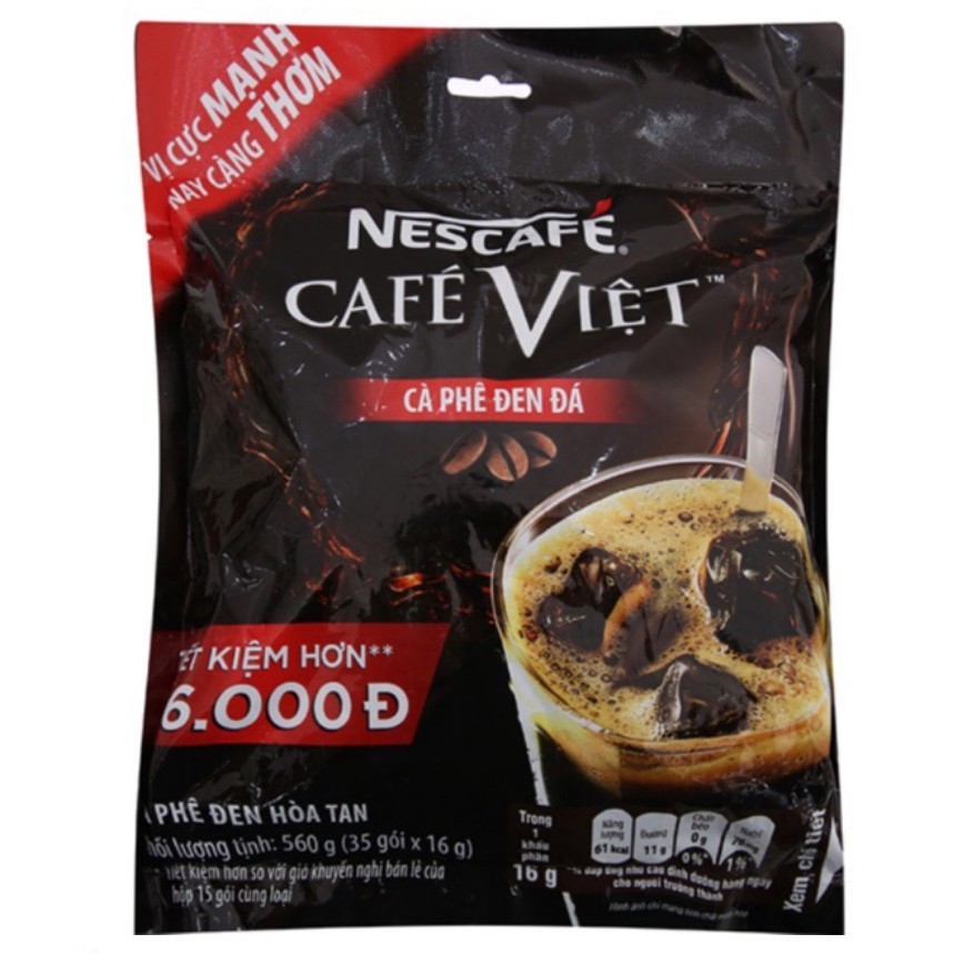Cafe Việt Đen Bịch (16G X 35 Gói)