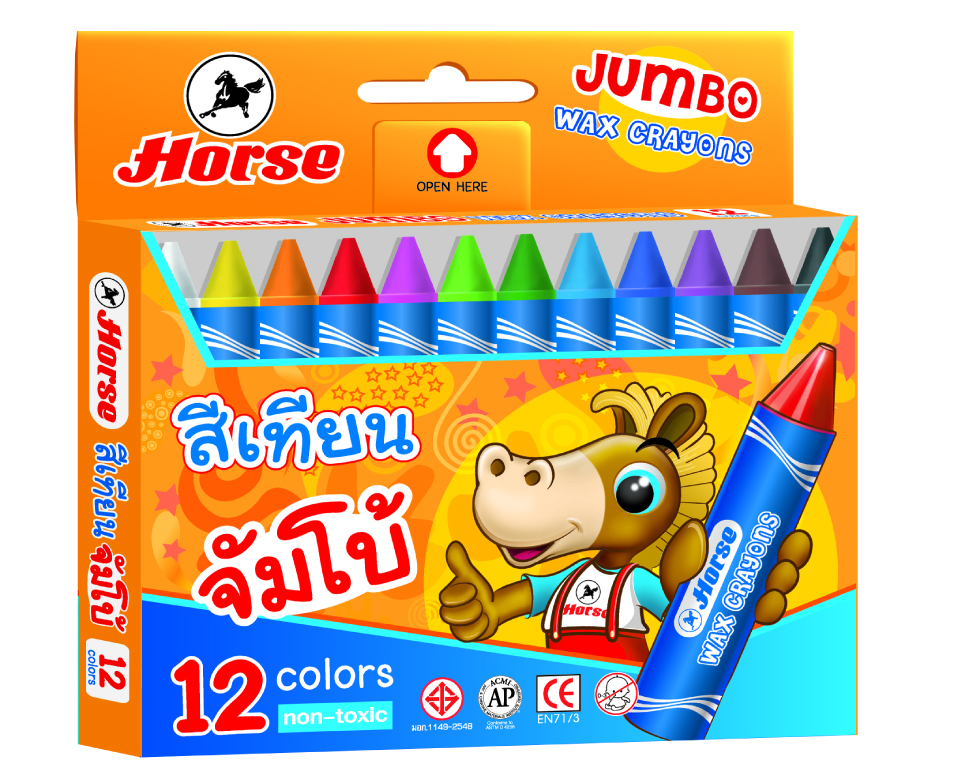 Chì Sáp 12 Jumbo Crayon Horse