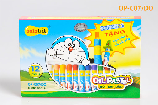 Bút sáp dầu OP-C07/DO 12 màu Thiên Long