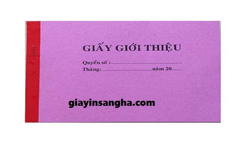 Giấy Giới Thiệu Tốt (50 Tờ)