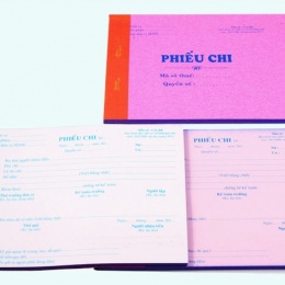 Phiếu Chi 1L Hồng (50 Tờ)