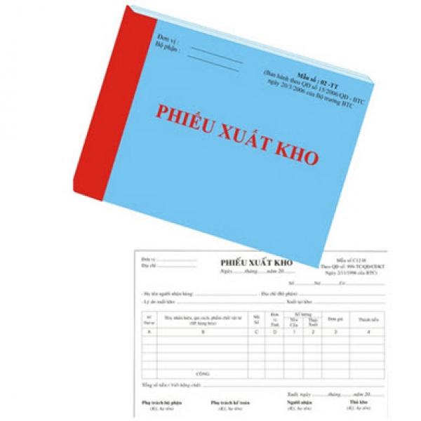 Phiếu Xuất Kho 2L A5 (50 Bộ)