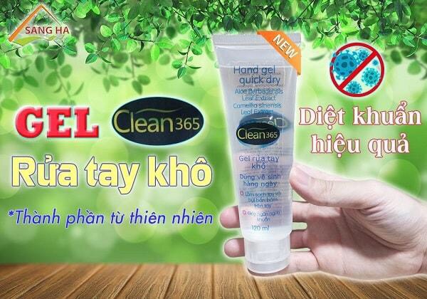 Tuýp Rửa Tay Khô Clean 365 120Ml