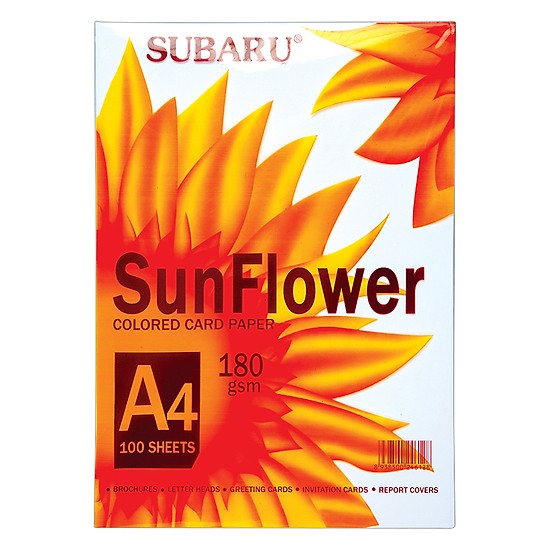 Bìa Giấy Ngoại A4 Trắng Sun Flower