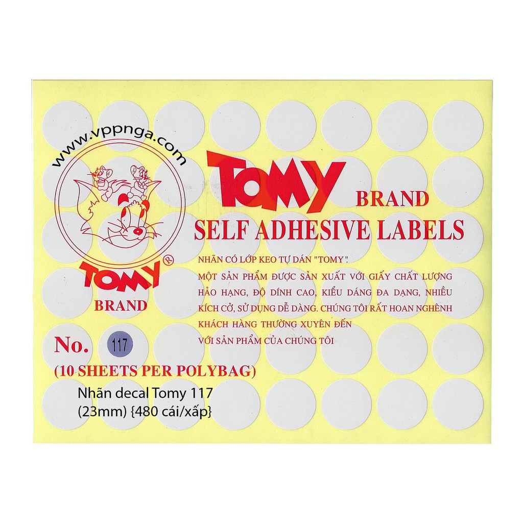 Giấy Decal Tomy 117 (Đk 23Mm)