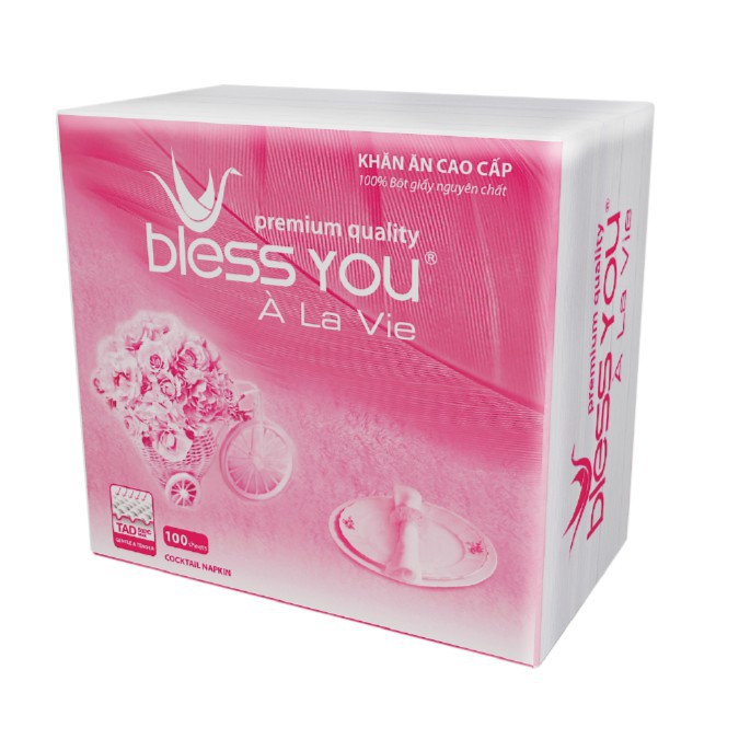 Khăn giấy Bless You (Bịch Nhỏ 23*23)