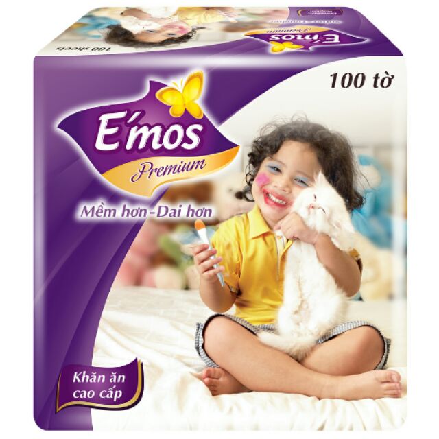 Khăn Giấy Emos Bịch 100 Tờ