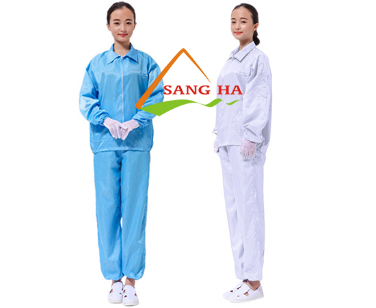 Quần Áo Chống Tĩnh Điện, Bộ Rời, Size XXL, Màu Trắng