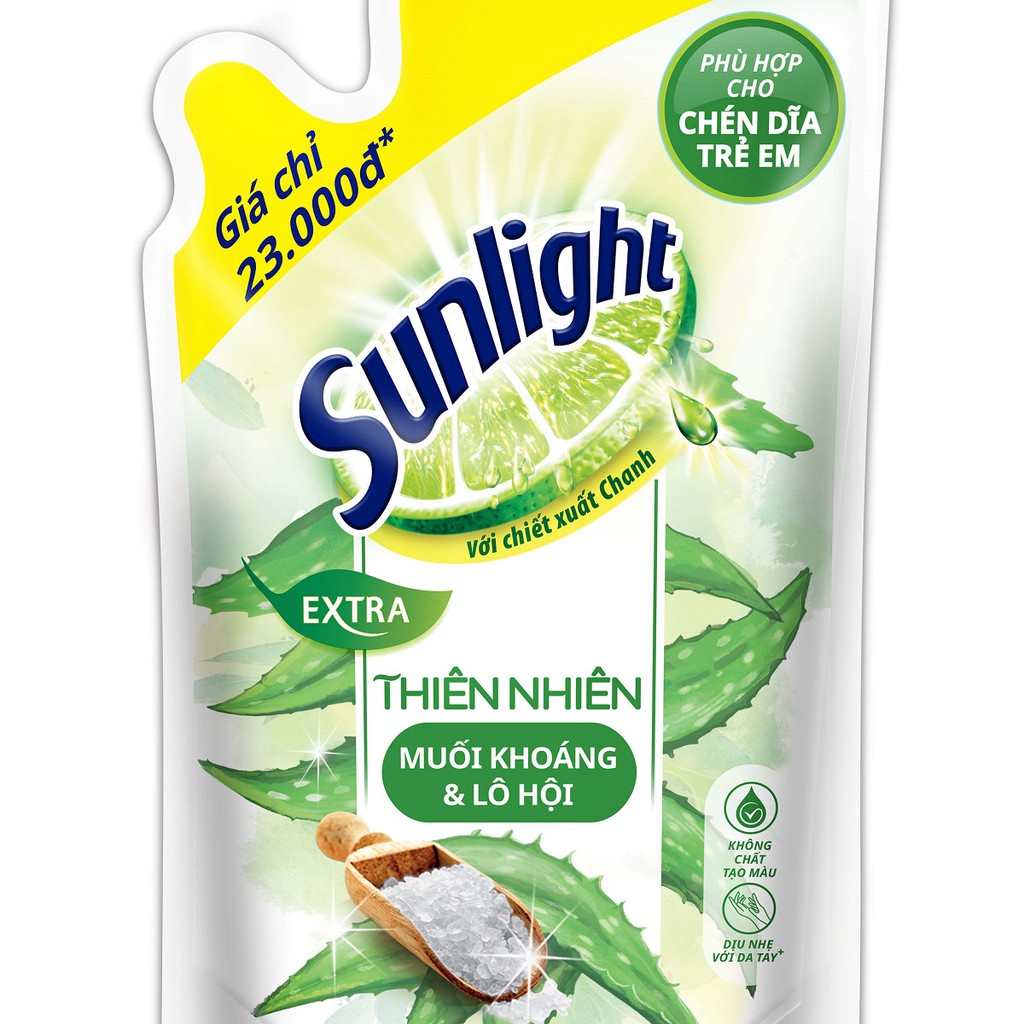 Túi nước Rửa Chén Sunlight Thiên Nhiên Dạng 750g