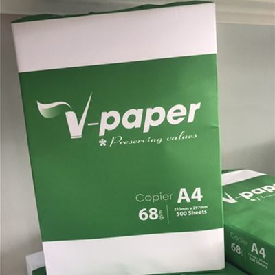 Giấy in V-Paper A4 Định Lượng 68 gsm Không Thùng