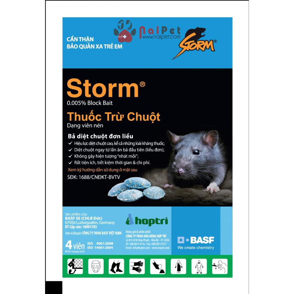 Thuốc Diệt Chuột Storm Loai Lớn (20 Viên/ Gói)