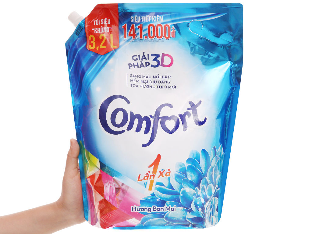 Nước xả Comfort ban mai Túi 3.2L
