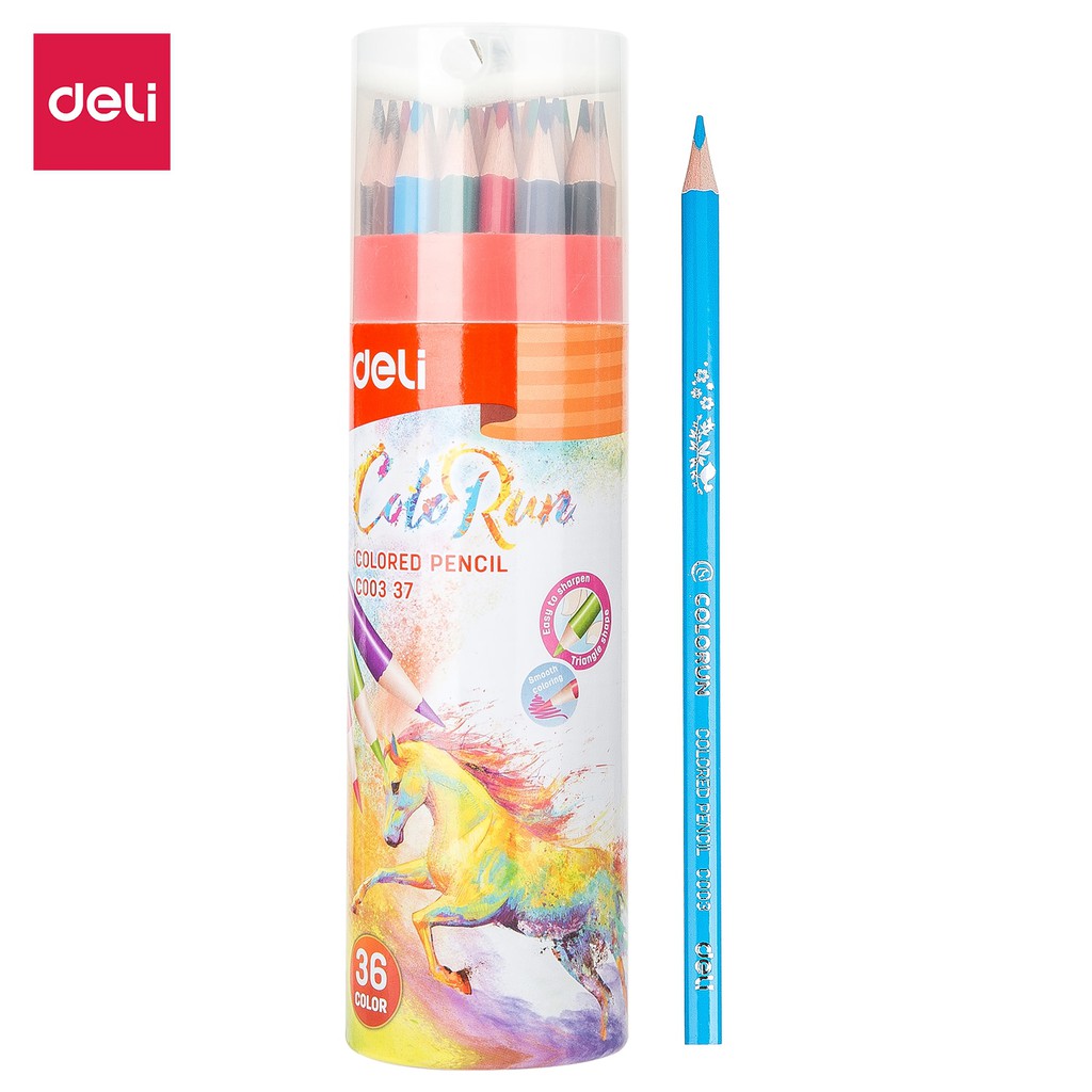 Bút Chì 36 Màu Cuốn Giấy DELI EC00337