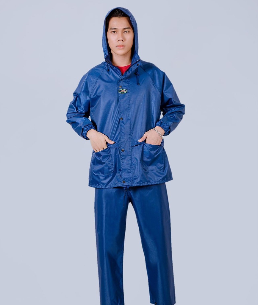 Áo mưa nữ A12 màu xanh