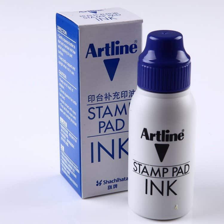 Mực dấu tampon Artline ESA-2N Stamp Pad Ink 50ml xanh dương