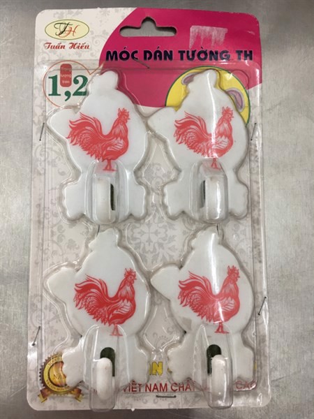 Móc Dán Tường (Vỉ 4 Cái)