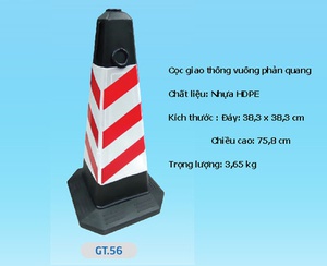 [10862] Cọc Giao Thông Vuông Phản Quang Gt.56