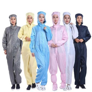 [8934578022426] Quần Áo Chống Tĩnh Điện, Bộ Liền, Nón, Size XL, Màu Hồng