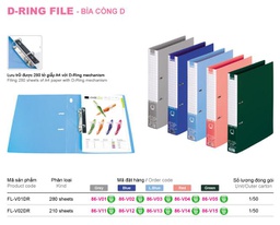 [18575] Bìa Còng Plus D-Ring File 28Mm 280 Tờ