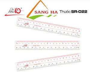 [8936040452849] Thước thẳng Thiên Long TL SR 022 20cm PVC (Dẻo)