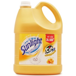 [23323] Nước Lau Sàn Sunlight Thiên Thảo Màu Cam 3.8kg