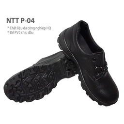 [28454] Giày NTT P04 Chỉ Đen,Váng Da Xịn,Để Pvc S39