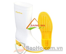 [28848] Ủng Nhựa Trắng Đế Vàng 287 (Size:11-&gt;11.5)