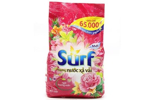 [3601] Bột giặt Surf Hương Nước Xả Vải (Hồng) 2.2Kg