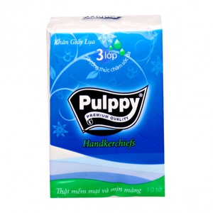 [8934578028165] Khăn Giấy Lụa Pulppy Bỏ Túi (5X8)