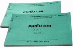 [8934578029216] Phiếu Chi 1L Bìa Xanh