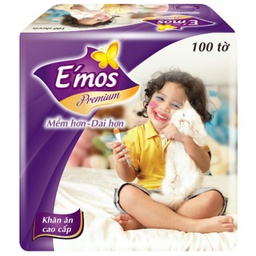 [8935250402019] Khăn Giấy Emos Bịch 100 Tờ