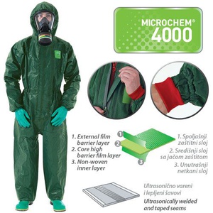 [4766] Quần Áo Chống Hóa Chất Microchem 4000 Size M