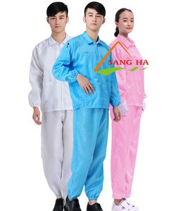 [4769] Quần Áo Chống Tĩnh Điện, Bộ Rời, Size L, Màu Hồng