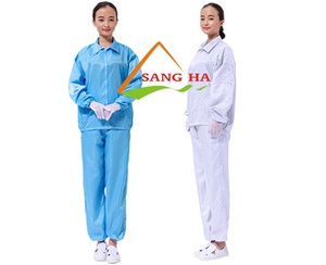 [4776] Quần Áo Chống Tĩnh Điện, Bộ Rời, Size XXL, Màu Trắng