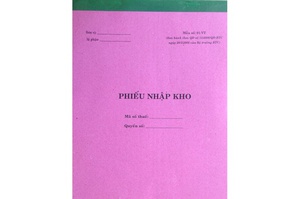 [47788] Phiếu Nhập Kho 1L A4 Hồng