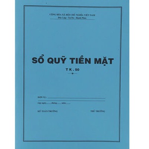 [47839] Sổ Quỹ Tiền Mặt (50 Tờ)