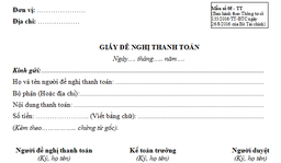 [48026] Đề Nghị Thanh Toán (100 Tờ)