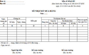 [48040] Nhật Ký Mua Hàng (50 Bộ)