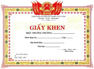 [48310] Giấy Khen